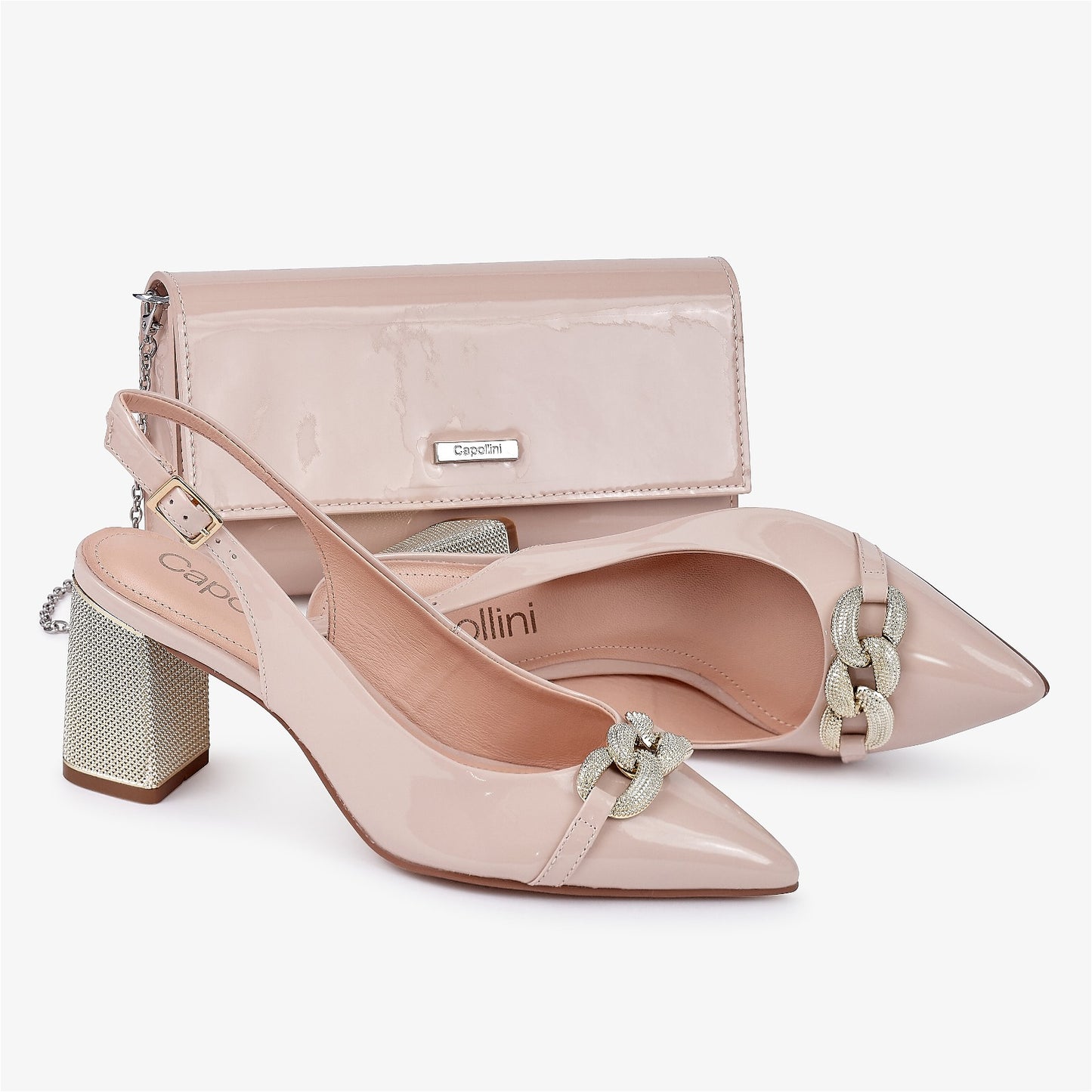 Mazy Nude Pink Patent