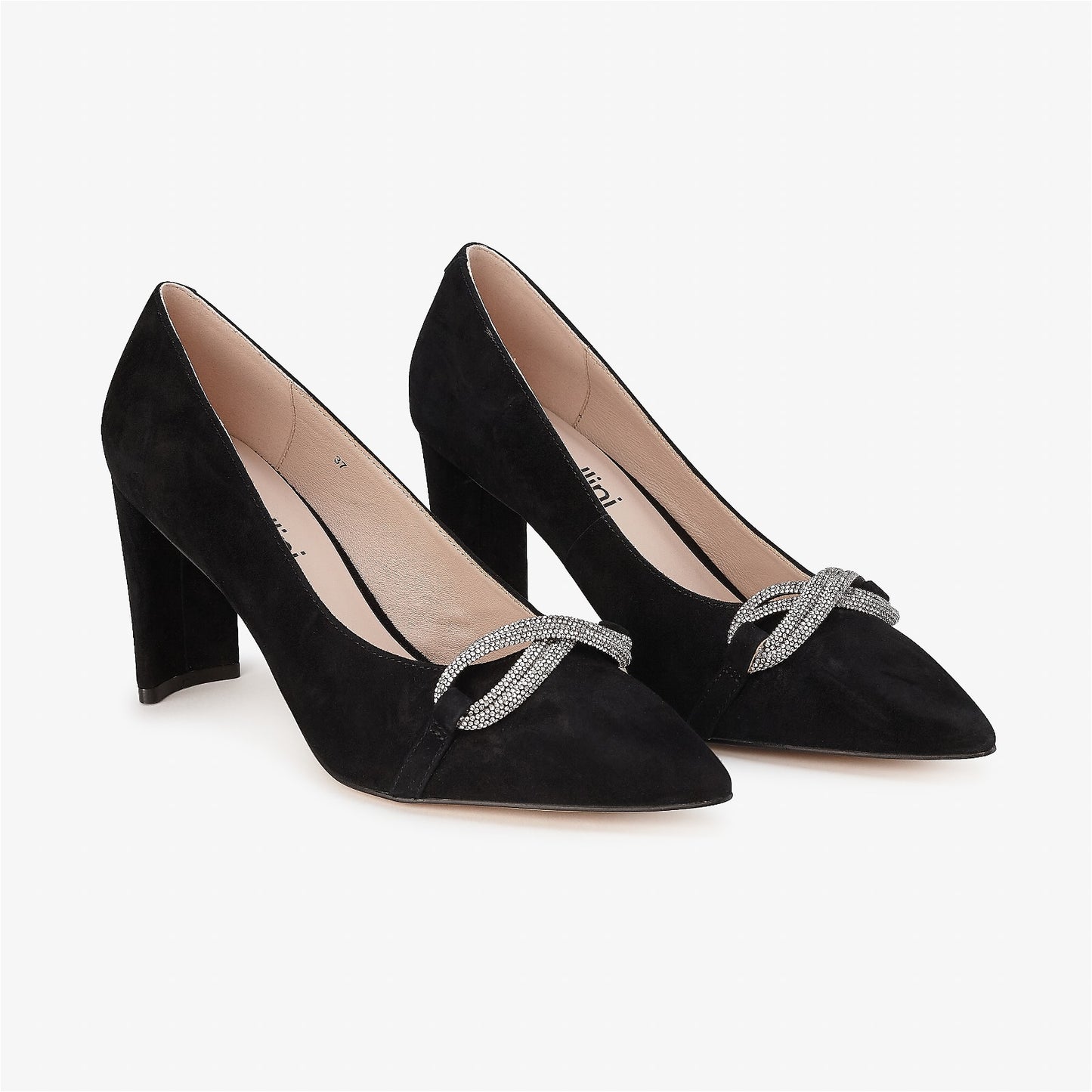 Opal Black Suede