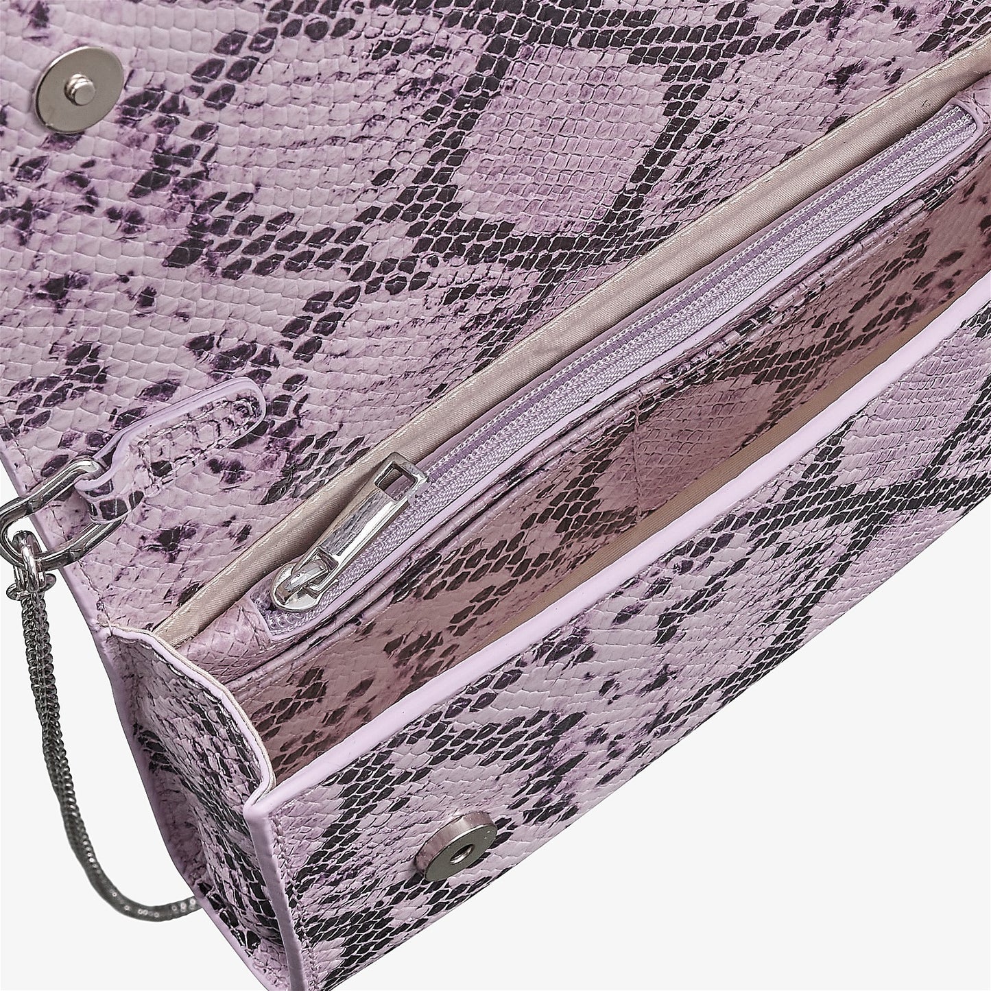Iris Lilac Snake Bag