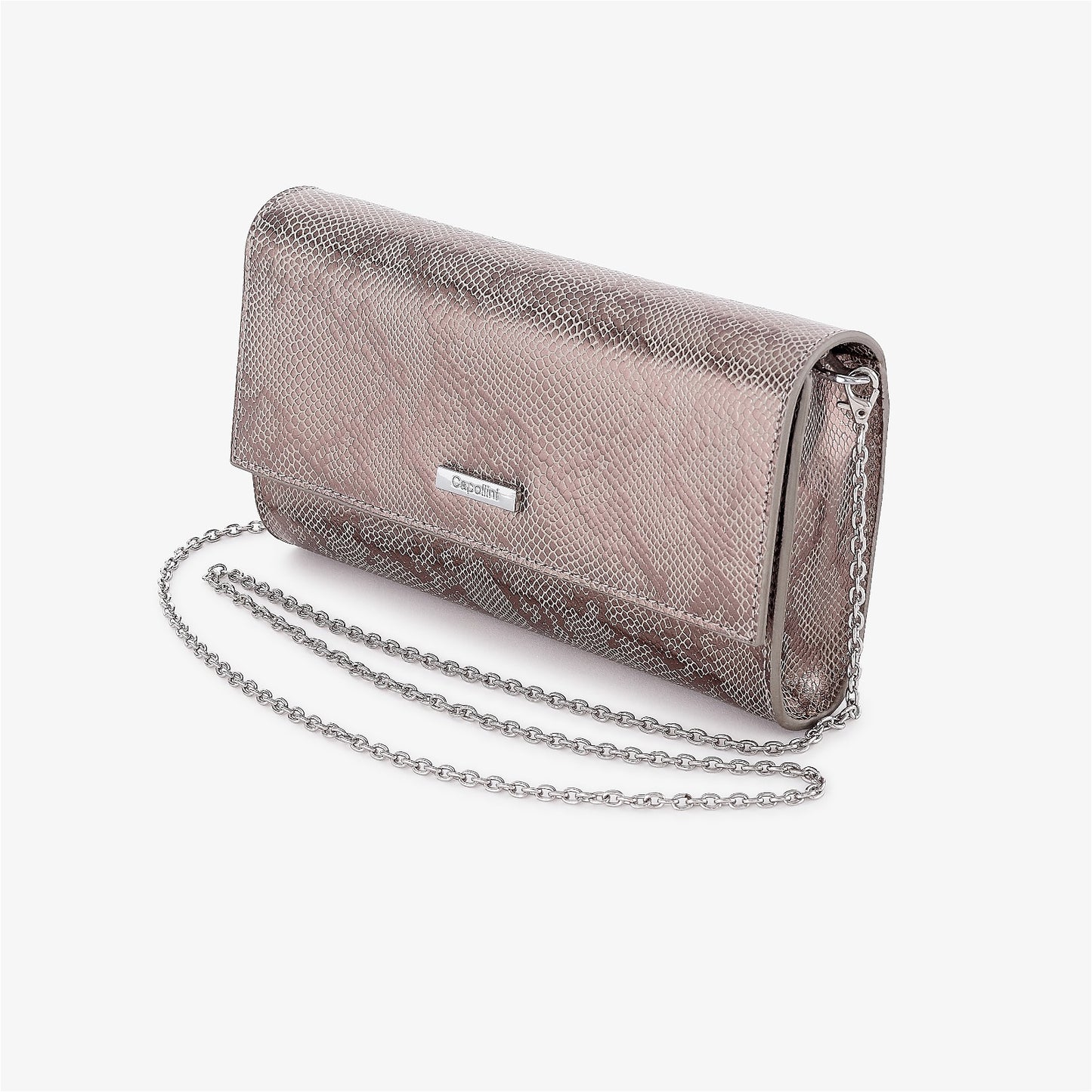 Dotty Chrome Snake Bag