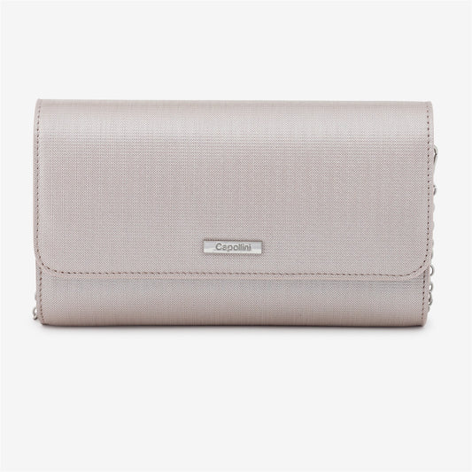Charlotte Pearlised Blush Bag