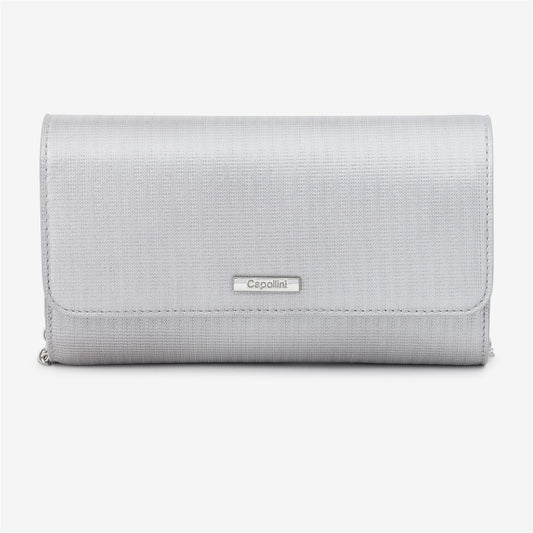 Scarlet Pearlised Silver Bag